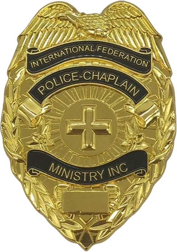 Placa oficial de International Federation Police Chaplain Ministry Inc.